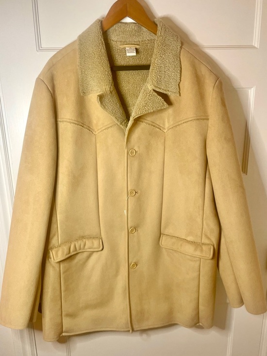 Perry Ellis Other - Perry Ellis Faux Suede‎ Sherpa Western Rancher Jacket NWT L Cozy Luxe
